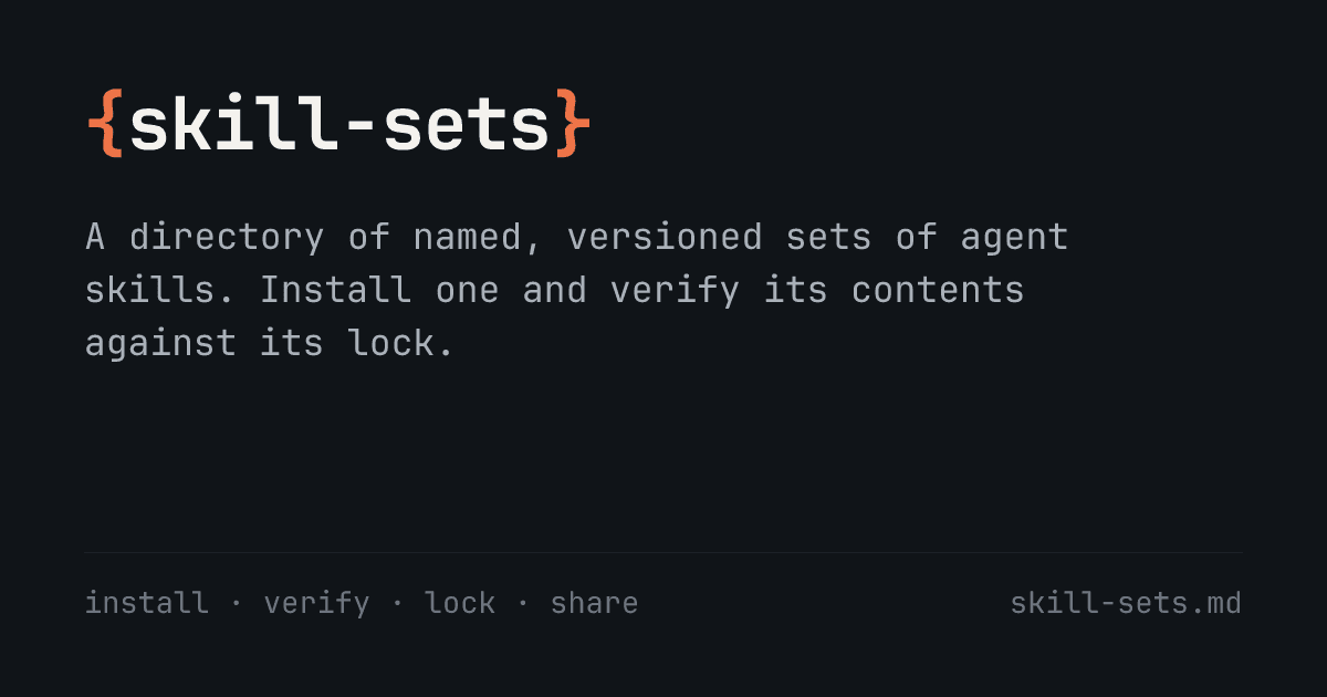 Skill-Sets.md: Agent Skill Set Directory