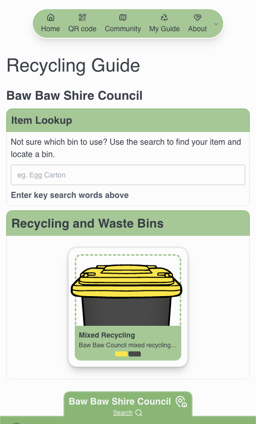 Binfluence Recycling Guide Binfluence Recycling Guide